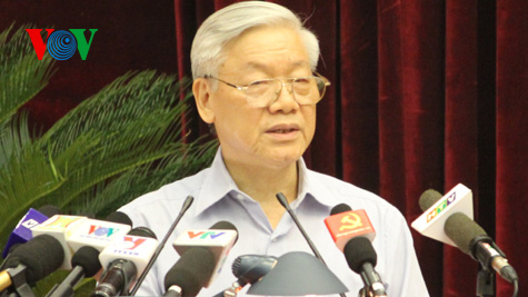 KPV-Generalsekretär Nguyen Phu Trong empfängt den britischen Botschafter zum Ende seiner Amtszeit